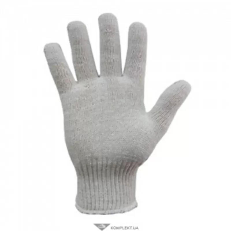 Перчатки трикотажные,  10кл,  39г,  БЕЛАЯ,  р.10