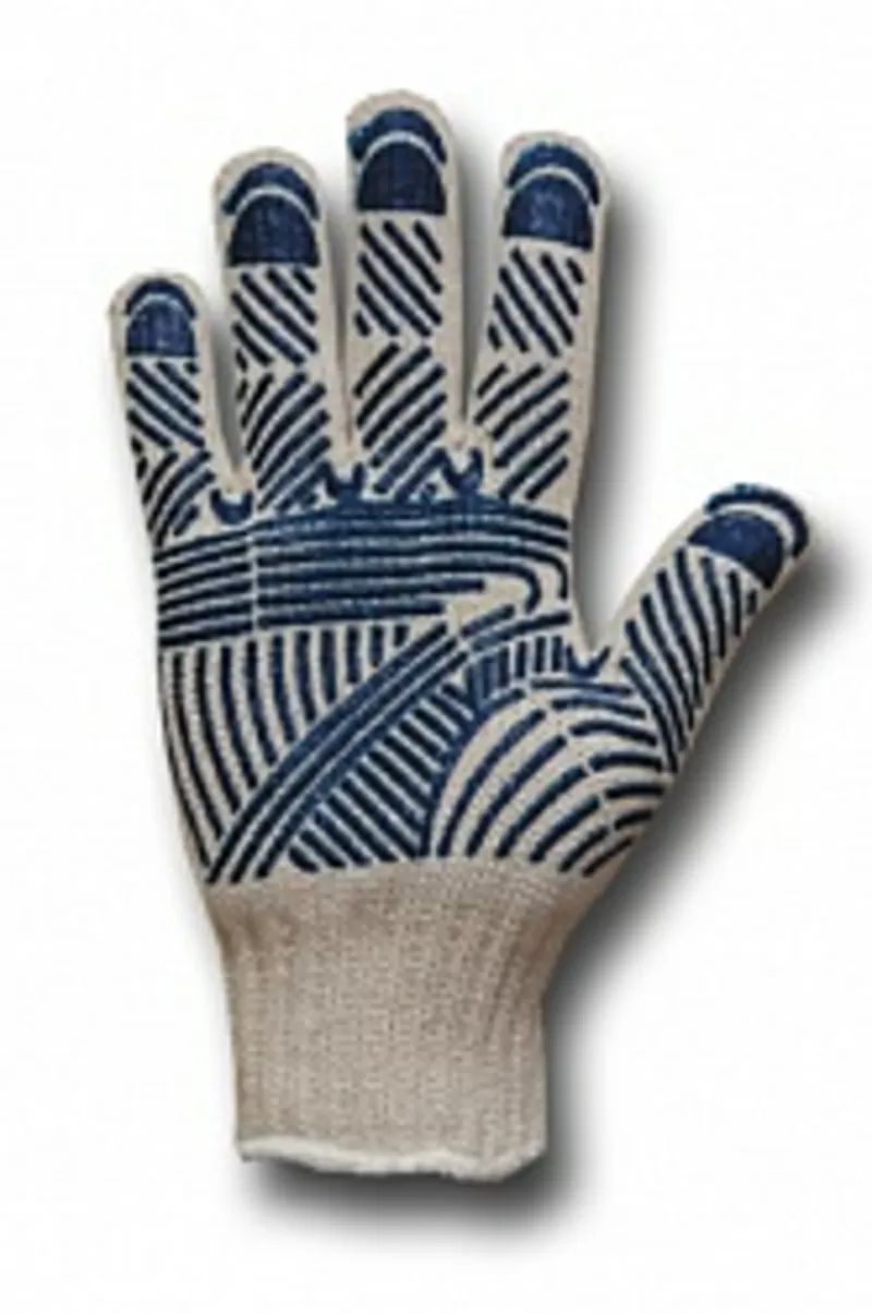 Перчатки трикотажные с ПВХ,  ШТУРВАЛ,  7кл,  85г,  р.10