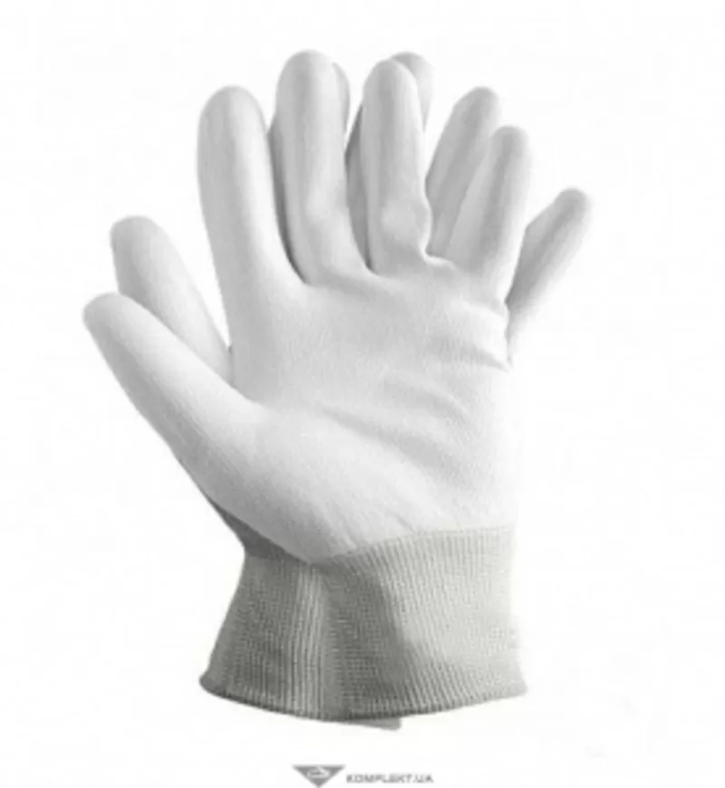 Перчатки нейлоновые АГАТ с ПУ покрытием,  RTEPO,  белый