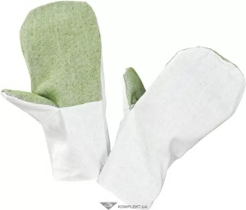 Рукавицы комбинированные (х/б+брезент)