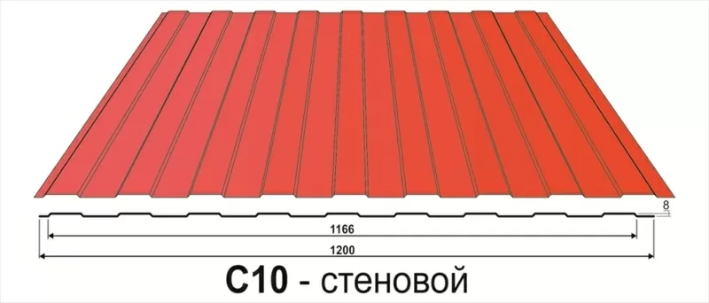 Профнастил С10 стеновой