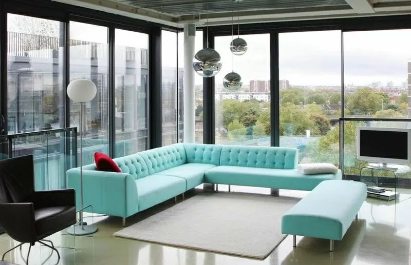 Французские окна из алюминия и стали