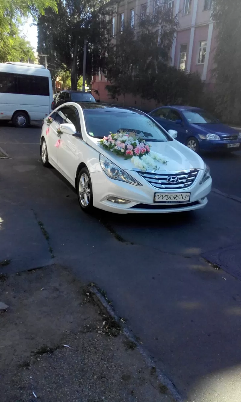 Заказ,  аренда авто на свадьбу. Машина на свадьбу. Hyundai Sonata 2