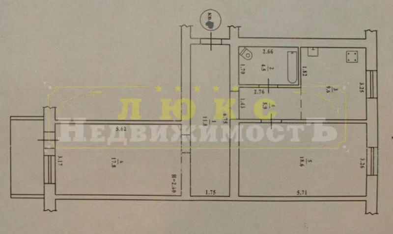 Продам двухкомнатную квартиру ул. Космонавтов 2