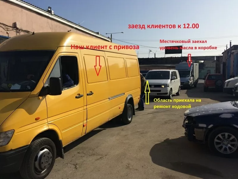 СТО в Одессе ремонтирует ходовую часть на микроавтобусах Фольксваген,   4