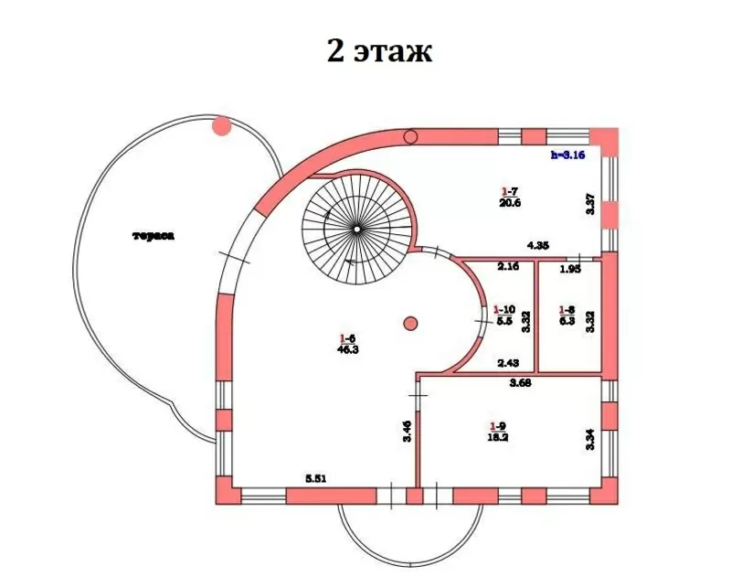 Супер дом из красного  кирпича в Леонидово/Санжейка. 9