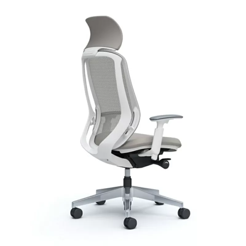 Кресло офисное OKAMURA SYLPHY  Light grey, белая рама 2