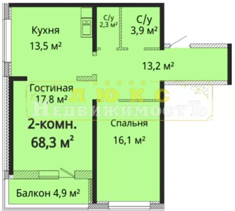 Продам двухкомнатную квартиру ЖК Альтаир 3,  Жаботинского 2