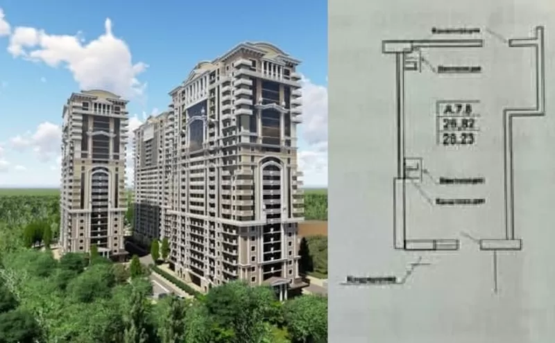 Продам однокомнатную квартиру ЖК Акрополь 2 / Тополиный пер 3