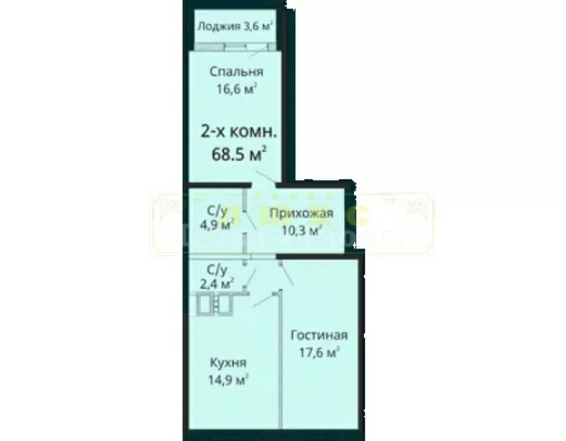 Продам двухкомнатную квартиру ЖК Михайловский городок 2