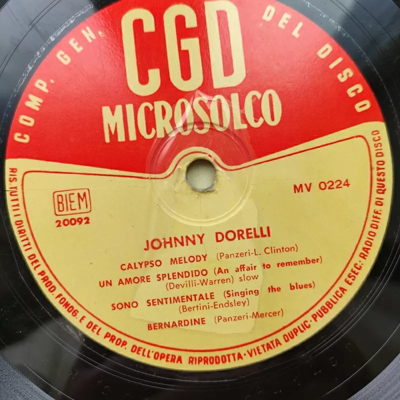 Виниловая пластинка Johnny Dorelli ‎– 