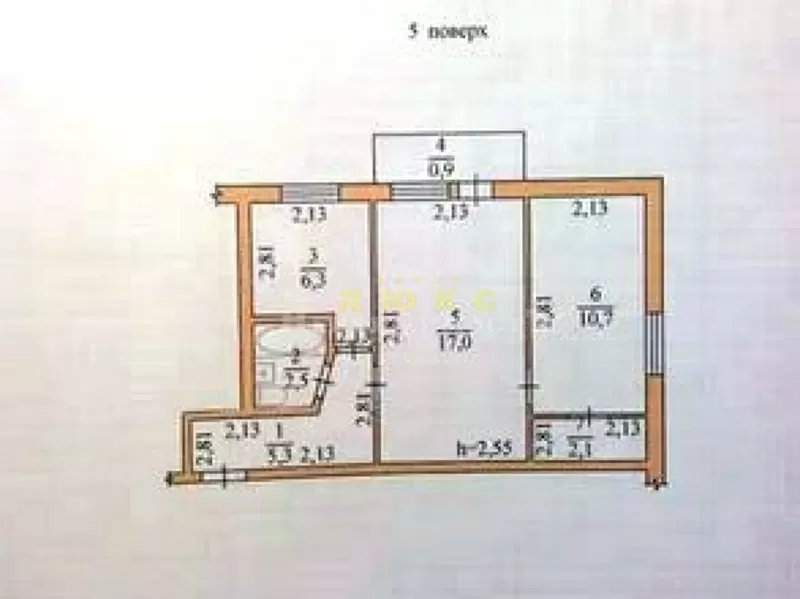 Продам 2 ком. квартиру Гайдара (Івана та Юрія Лип) 4