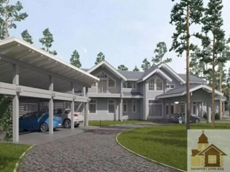 Купити зруб готеля для комерційного проекту від Закарпат ЗСБ 2