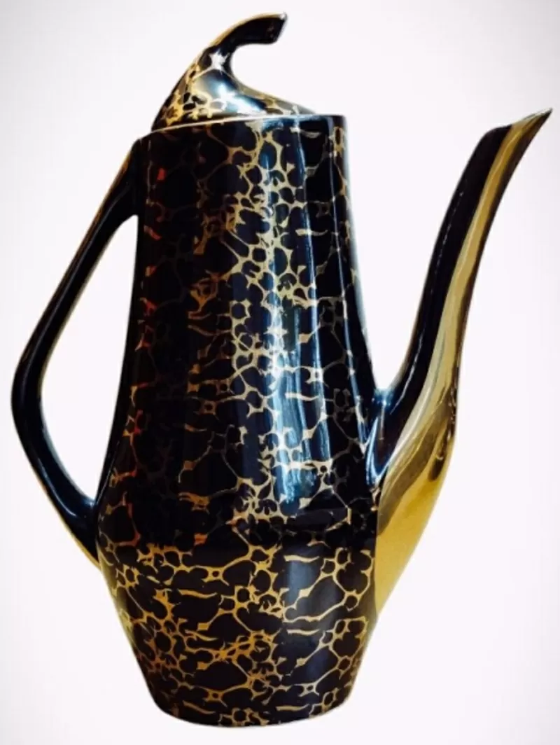 Гарний кофейний сервіз Чорний принц на 6 персон,  новий 2