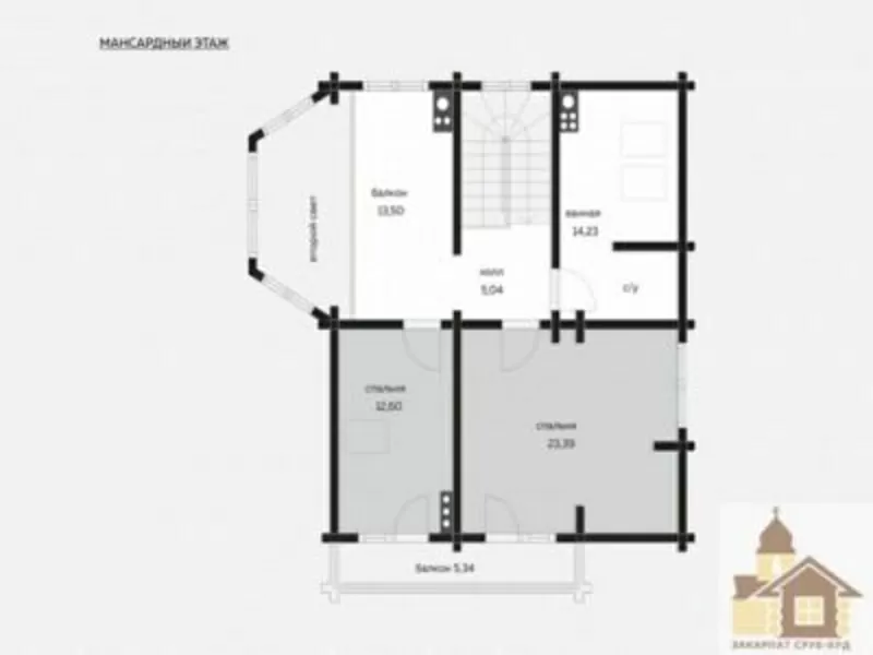 Купити дерев’яний будинок на дачу з традиційного зрубу 3