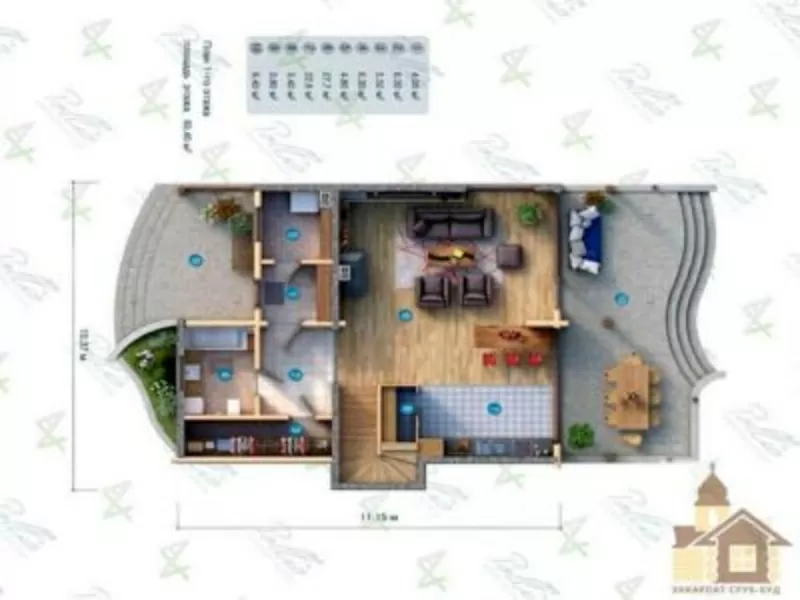 Купити будинок із зрубу під замовлення від ЗСБ