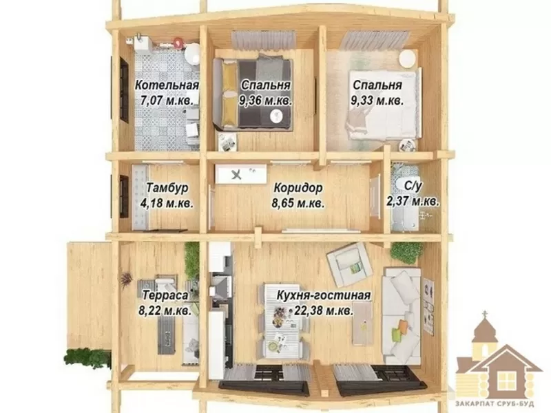 Дерев’яний зруб під ключ – твій еко-дім