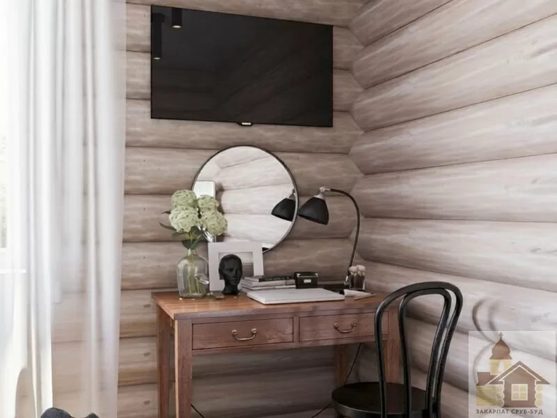 Зруб з рубленої колоди під ключ 7