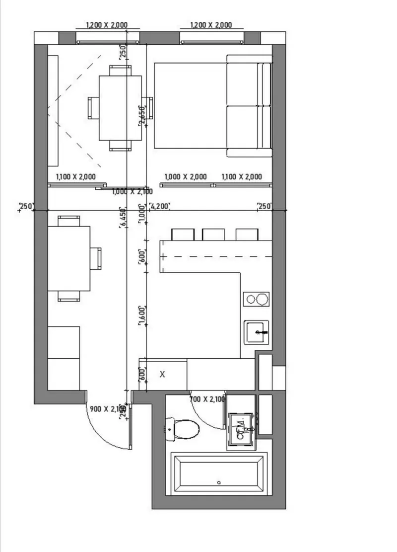 Однокомнатная квартира в ЖК Брусника
