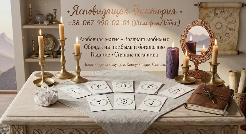 Магическая помощь в Одессе: любовная магия, снятие порчи, расклады Таро.