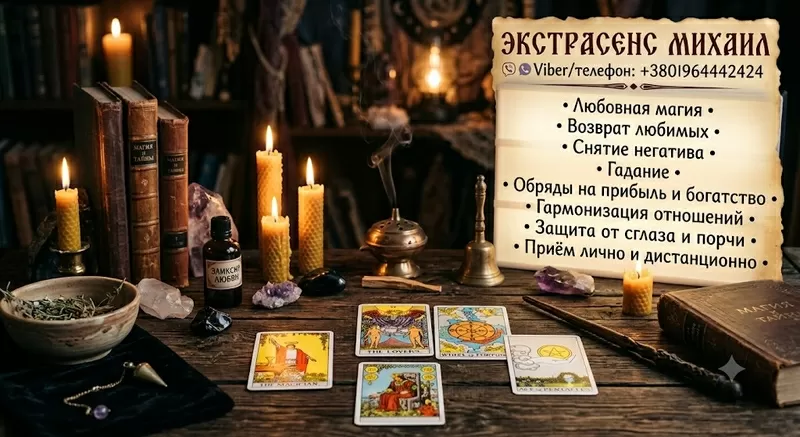 Консультация мага и таролога Одесса: приворот,  гадание,  снятие негатив