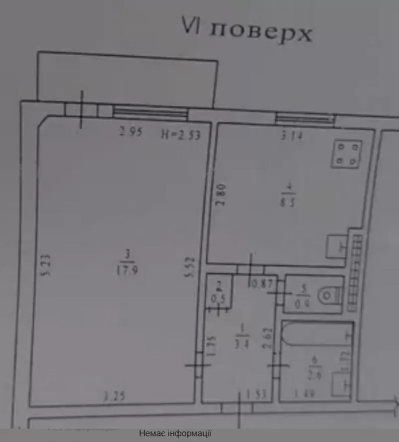 Однокімнана квартира на ЧЕРЕМУШКАХ 8
