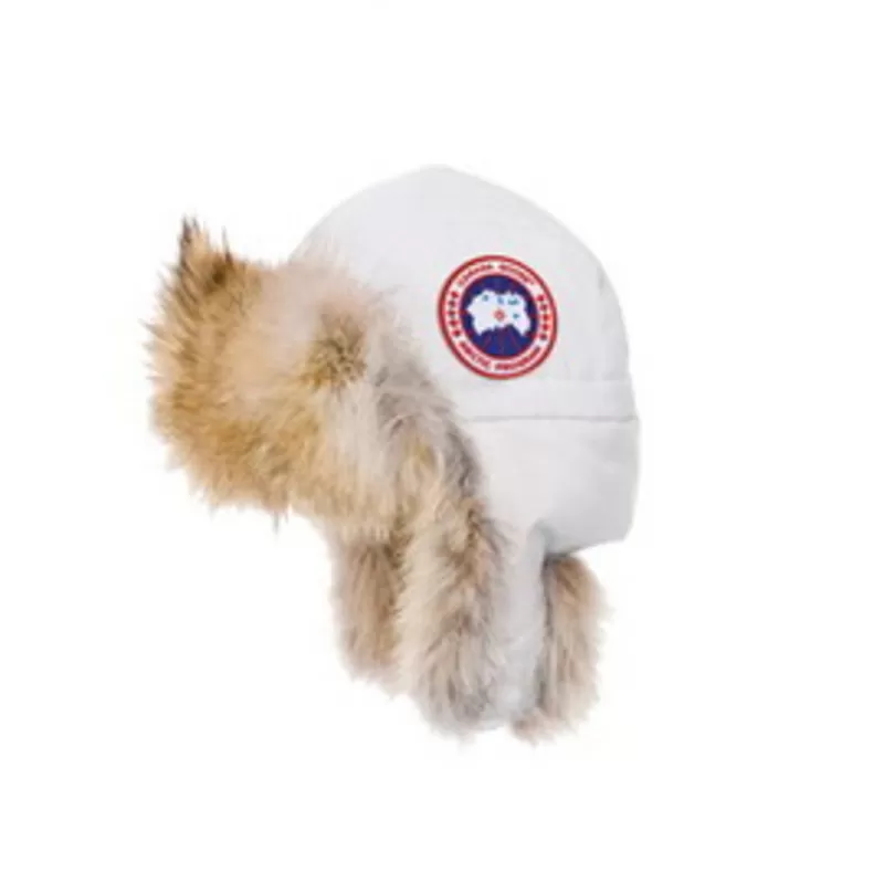 CANADA GOOSE шапка пуховик Aviator Hat. Натуральный мех Койота. Сделан