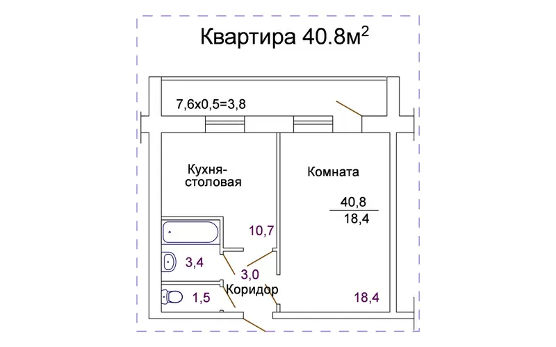 1-квартира в ЖК Ступени,  с. Фонтанка 2